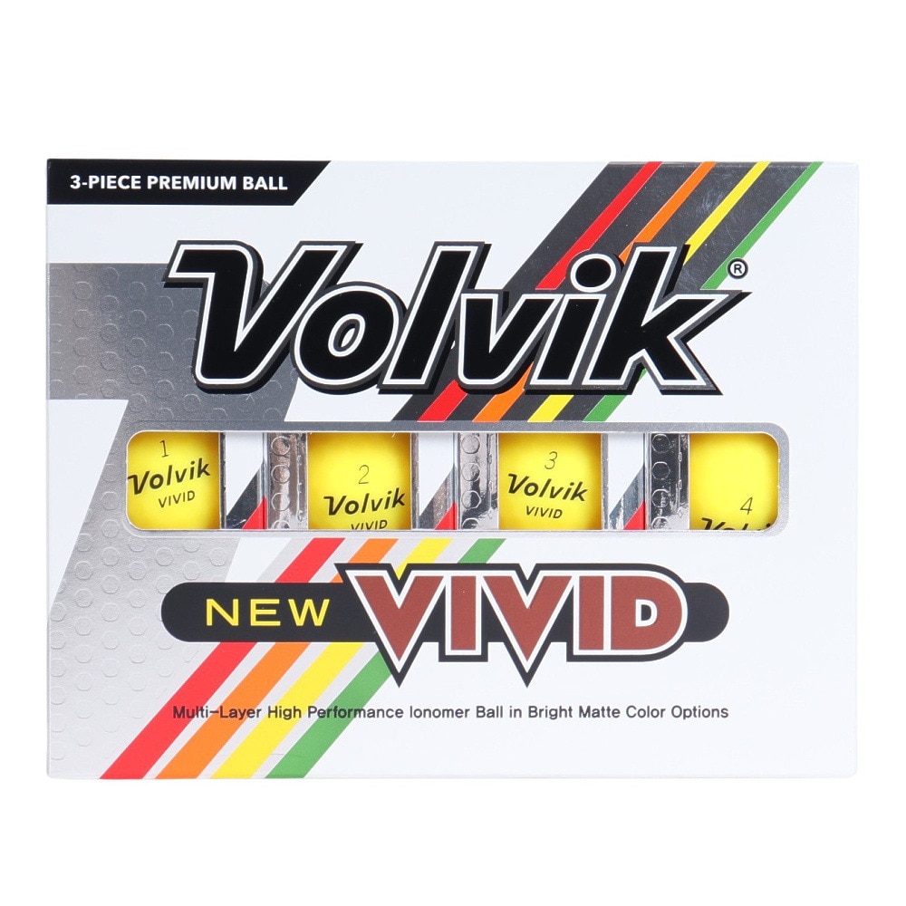 ボルビック（Volvik）（メンズ）VIVID 23 VV5PNA04 YEL DZ ダース(12個入り)