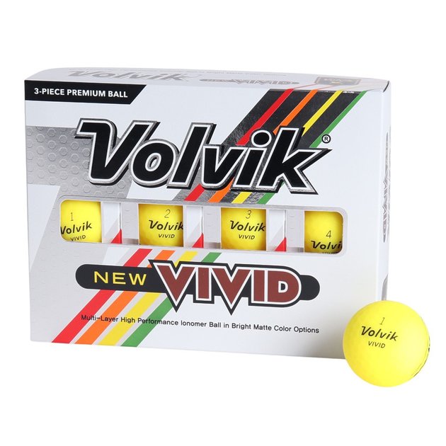 ボルビック（Volvik）（メンズ）VIVID 23 VV5PNA04 YEL DZ ダース(12個 