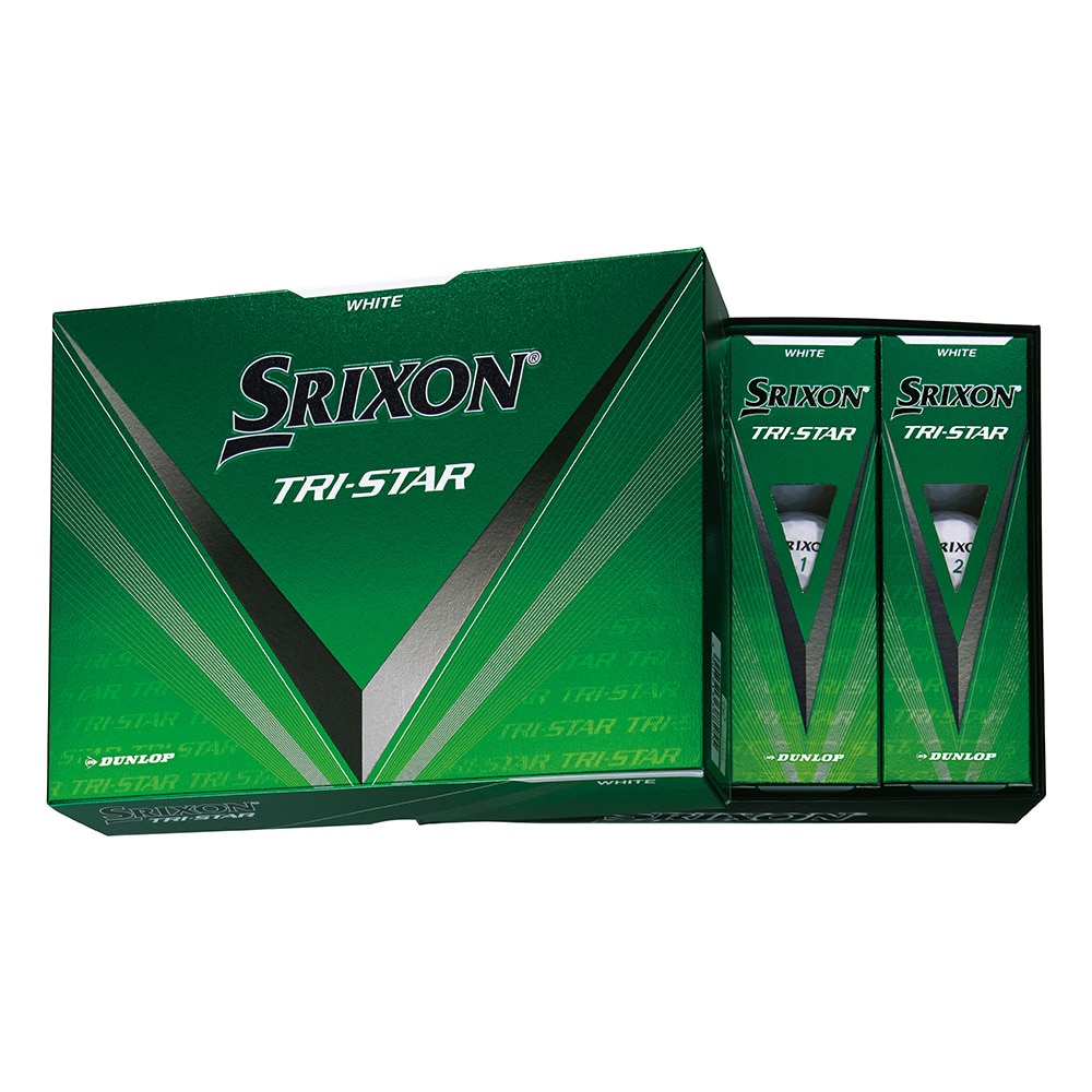 スリクソン（SRIXON）（メンズ）TRI-STAR5 ゴルフボール WHT ダース(12個入り)