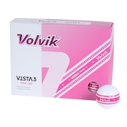 ボルビック（Volvik）（メンズ、レディース）VISTA3 PRISM VV5PNA27 PINK C DZ ダース(12個入り)