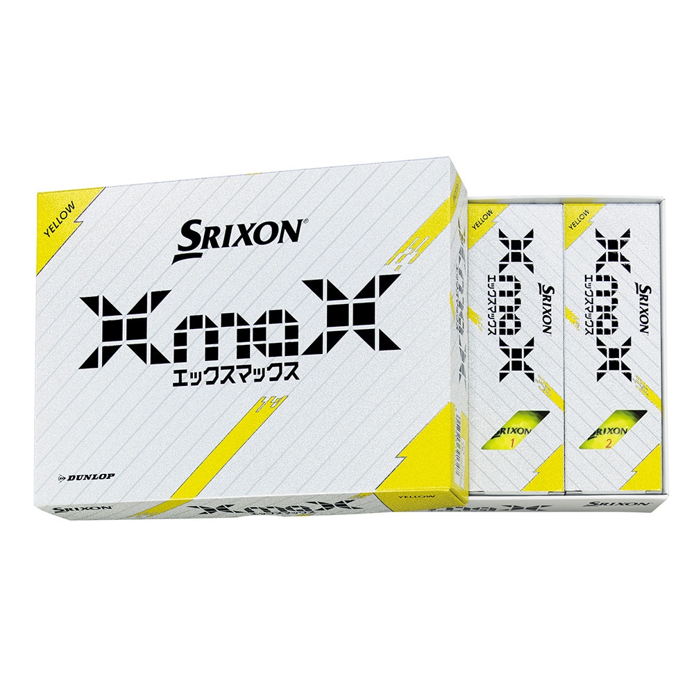 スリクソン（SRIXON）（メンズ）XmaX ゴルフボール YEL ダース(12個入り)