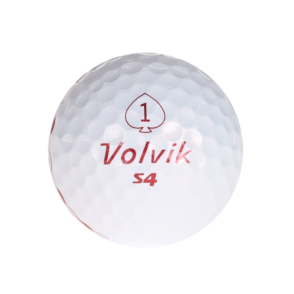 ボルビック（Volvik）（メンズ、レディース）ゴルフボール NEW S4 21 SL WHT 1ダース(12球入り)