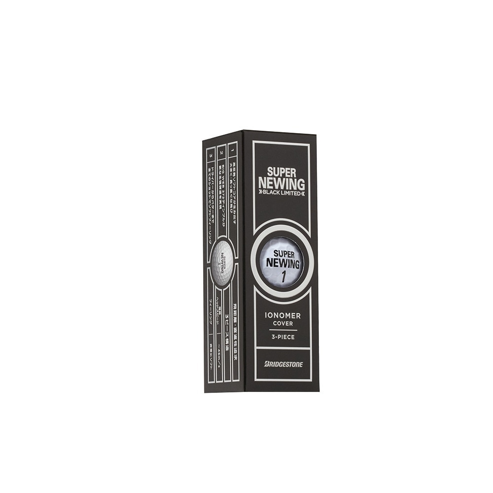 ブリヂストンゴルフ（BRIDGESTONE GOLF）（メンズ）ゴルフボール スーパーニューイング ブラック リミテッド 21SP NEWING BK LTD3 ZCWX ダース(12個入り)