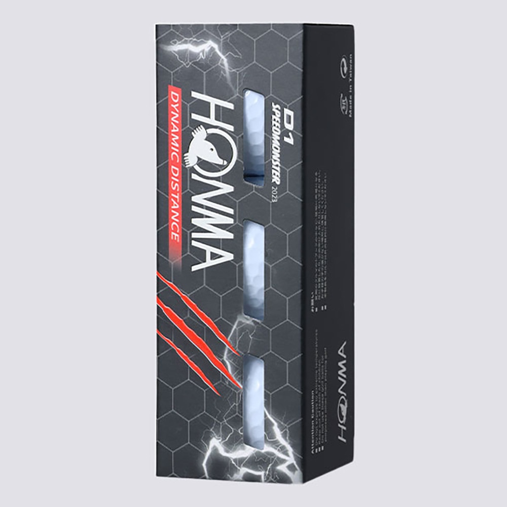 本間ゴルフ（HONMA）（メンズ、レディース）D1 SPEEDMONSTER 2023 BTQ2302 0001 WH ダース(12個入り)