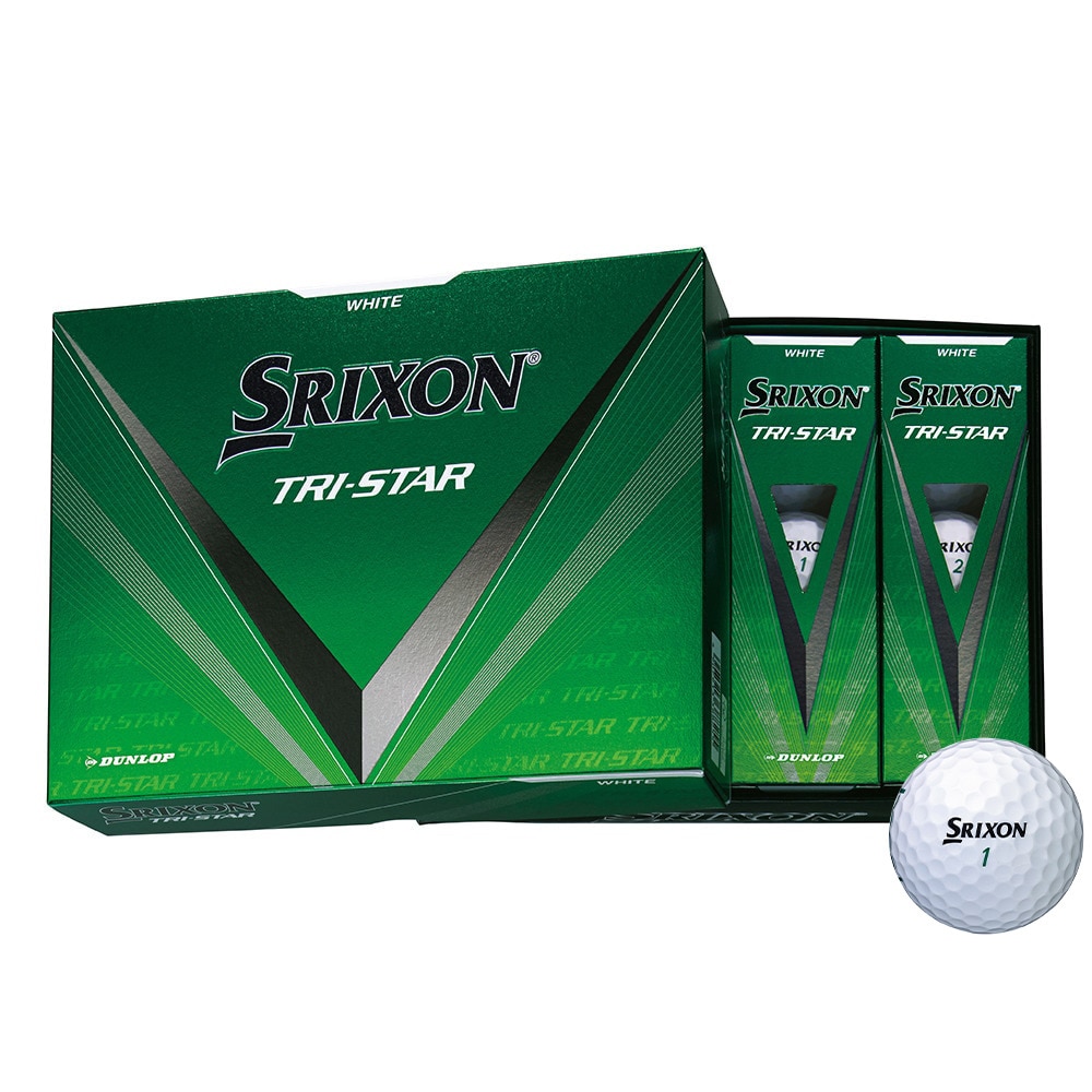 スリクソン（SRIXON）（メンズ）TRI-STAR5 ゴルフボール WHT ダース(12個入り)