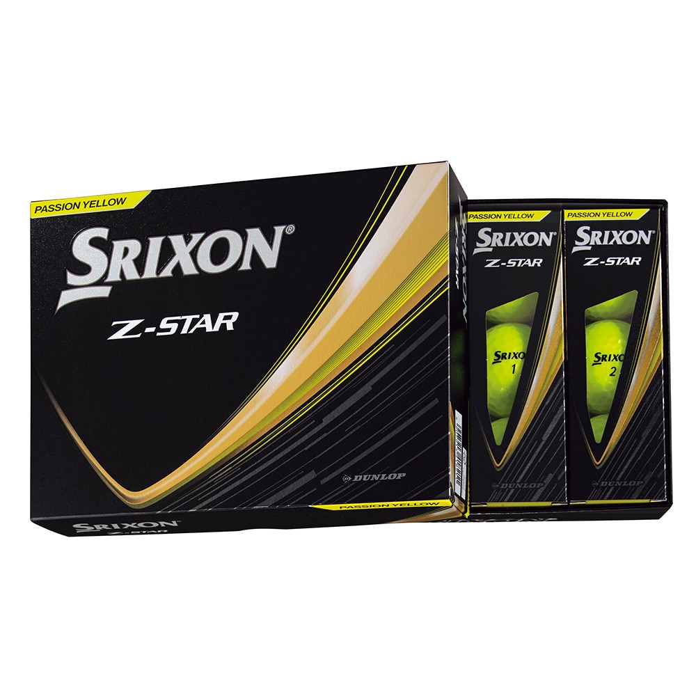スリクソン（SRIXON）（メンズ）【3ダースセット】ゴルフボール  ゼットスター Z-STAR9 SRX YEL 3ダース(36個入り)