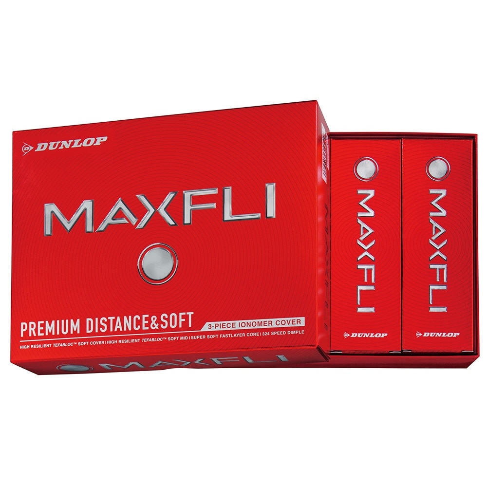 マックスフライ（MAXFLI）（メンズ）ゴルフボール MAXFLI マックスフライ WH ダース(12個入り)
