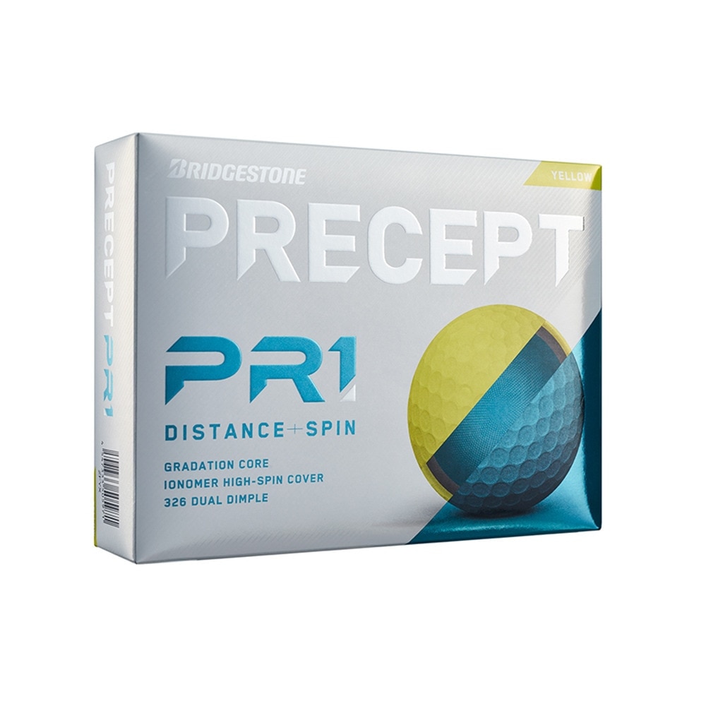 プリセプト（PRECEPT）（メンズ）ゴルフボール 23PRECEPT プリセプト PR-1 ダース(12個入り)