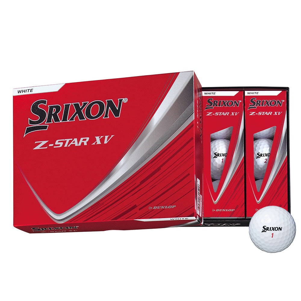 スリクソン（SRIXON）（メンズ）ゴルフボール ゼットスター Z-STAR XV9 SRX WHT ダース(12個入り)
