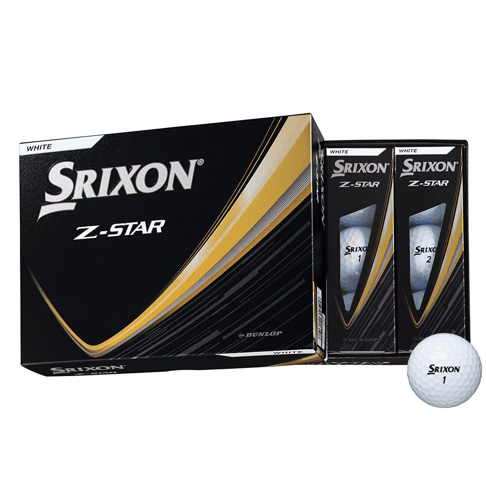 スリクソン（SRIXON）（メンズ）ゴルフボール ゼットスター Z-STAR9 SRX WHT ダース(12個入り)