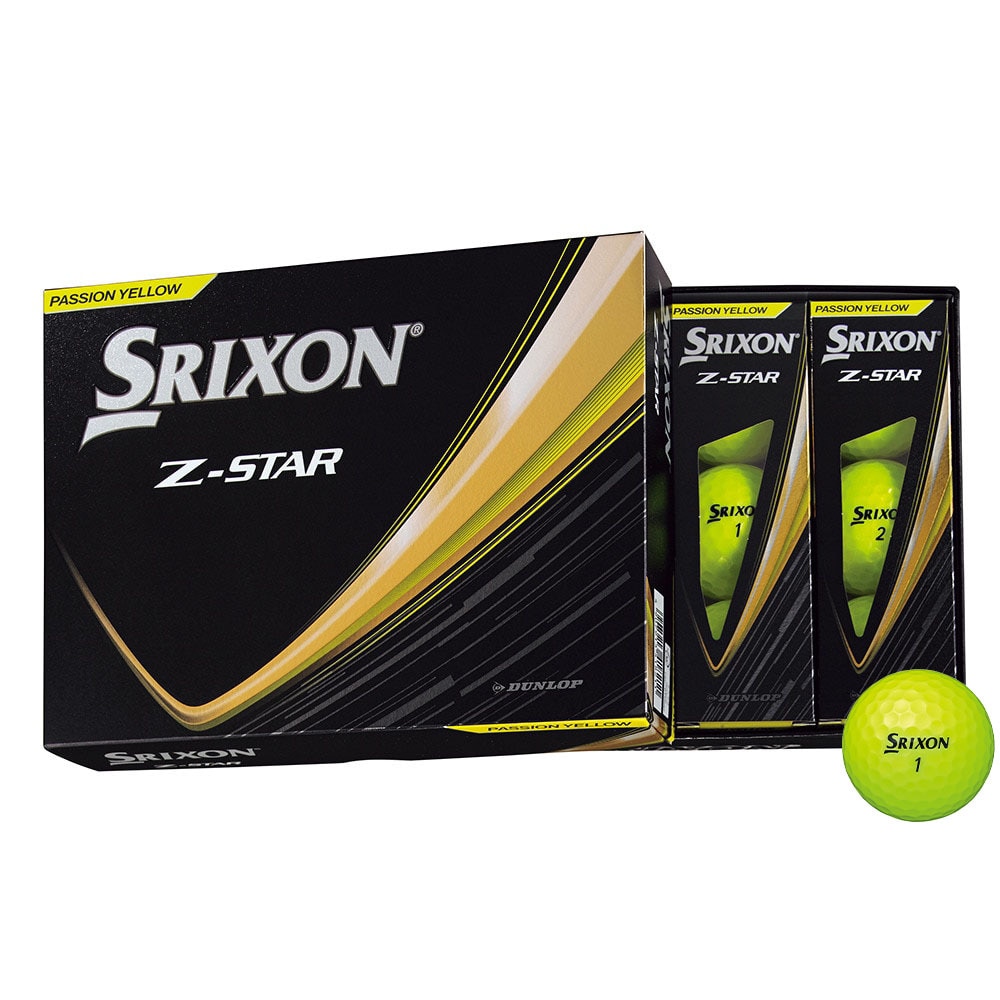 スリクソン（SRIXON）（メンズ）ゴルフボール  ゼットスター Z-STAR9 SRX YEL ダース(12個入り)