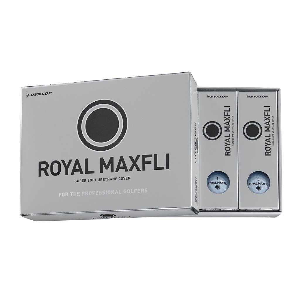 マックスフライ（MAXFLI）（メンズ）ゴルフボール ロイヤルマックスフライ ROYAL MAXFLI 2 BLK ダース(12個入り)