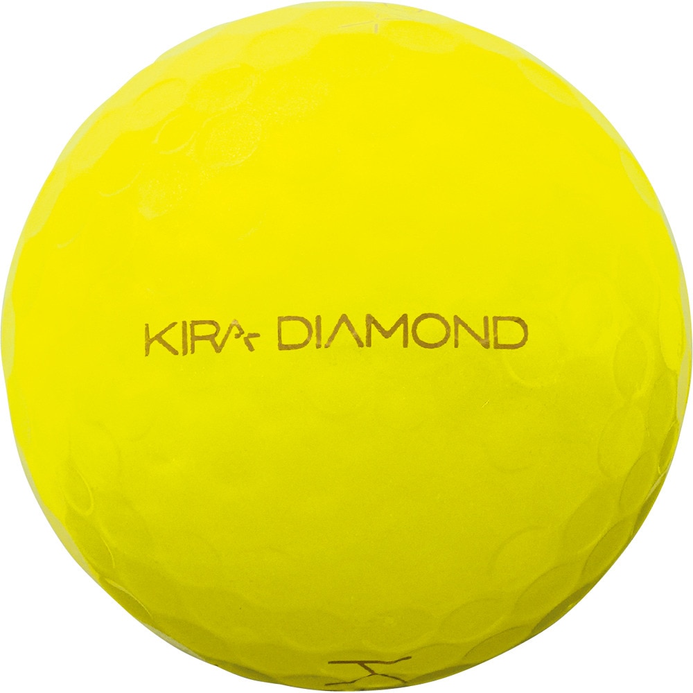 キャスコ（KASCO）（メンズ、レディース）ゴルフボール KIRA DIAMOND イエロー ダース(12個入り)