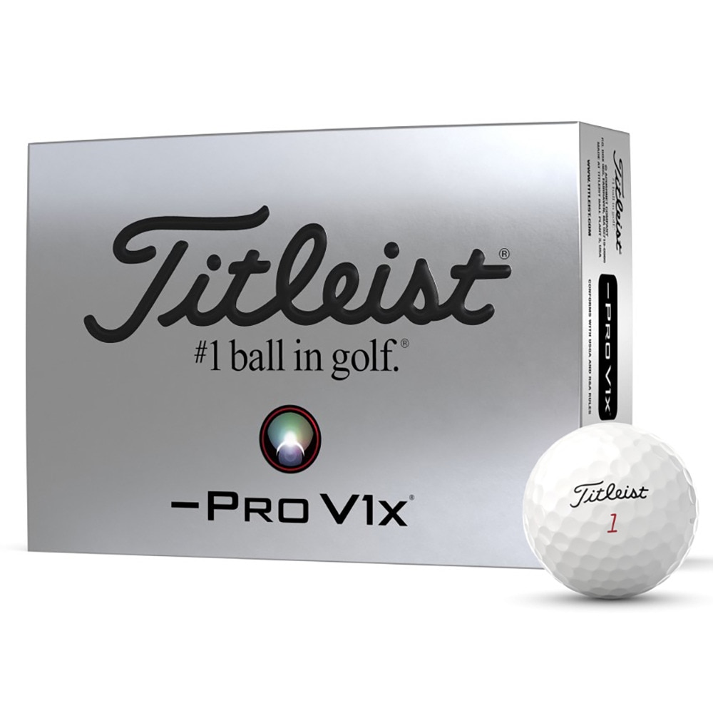 タイトリスト（TITLEIST）（メンズ）ゴルフボール 24 PRO V1X LEFT DASH T204L6S-J ダース(12個入り)