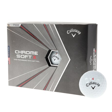 CHROME SOFT X ゴルフボール ホワイト 1ダース（12球入り）