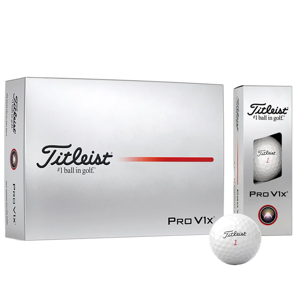 タイトリスト（TITLEIST）（メンズ）PRO V1X プロV1X ハイナンバー ゴルフボール T2049S-H-3PJ ダース(12個入り)