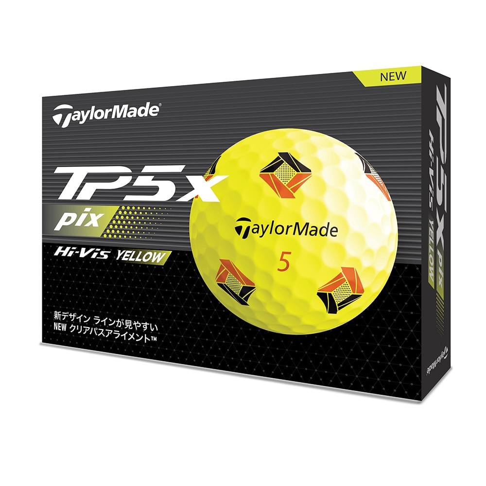 テーラーメイド（TAYLORMADE）（メンズ）ゴルフボール TP5x Ye pix ボール ダース(12個入り)