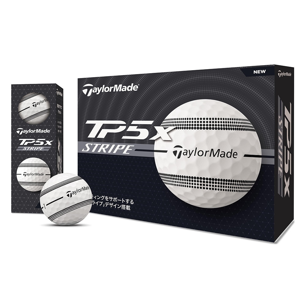 テーラーメイド（TAYLORMADE）（メンズ）ゴルフボール TP5x ストライプ SV ダース(12個入り)