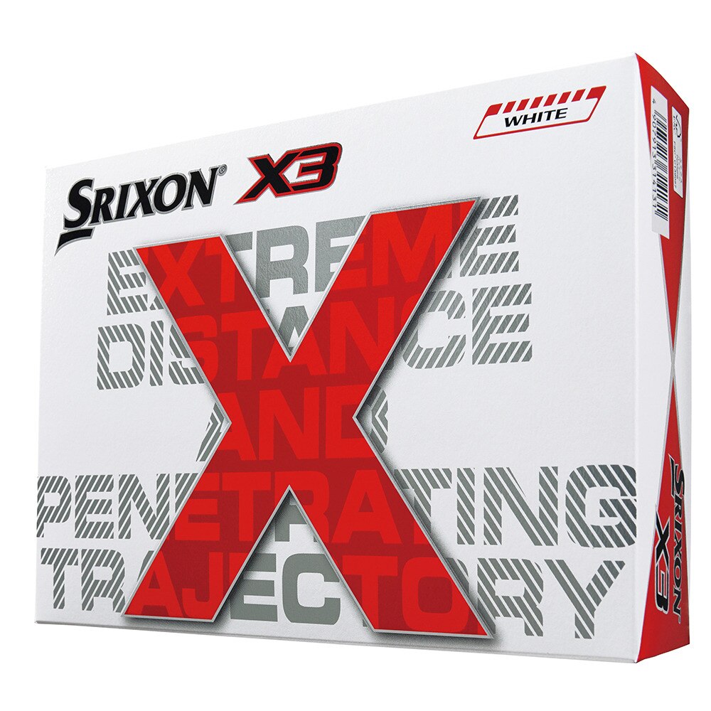 スリクソン（SRIXON）（メンズ）ゴルフボール ダース X3 ボール 12個入 SN X3 WH 12ケ 22