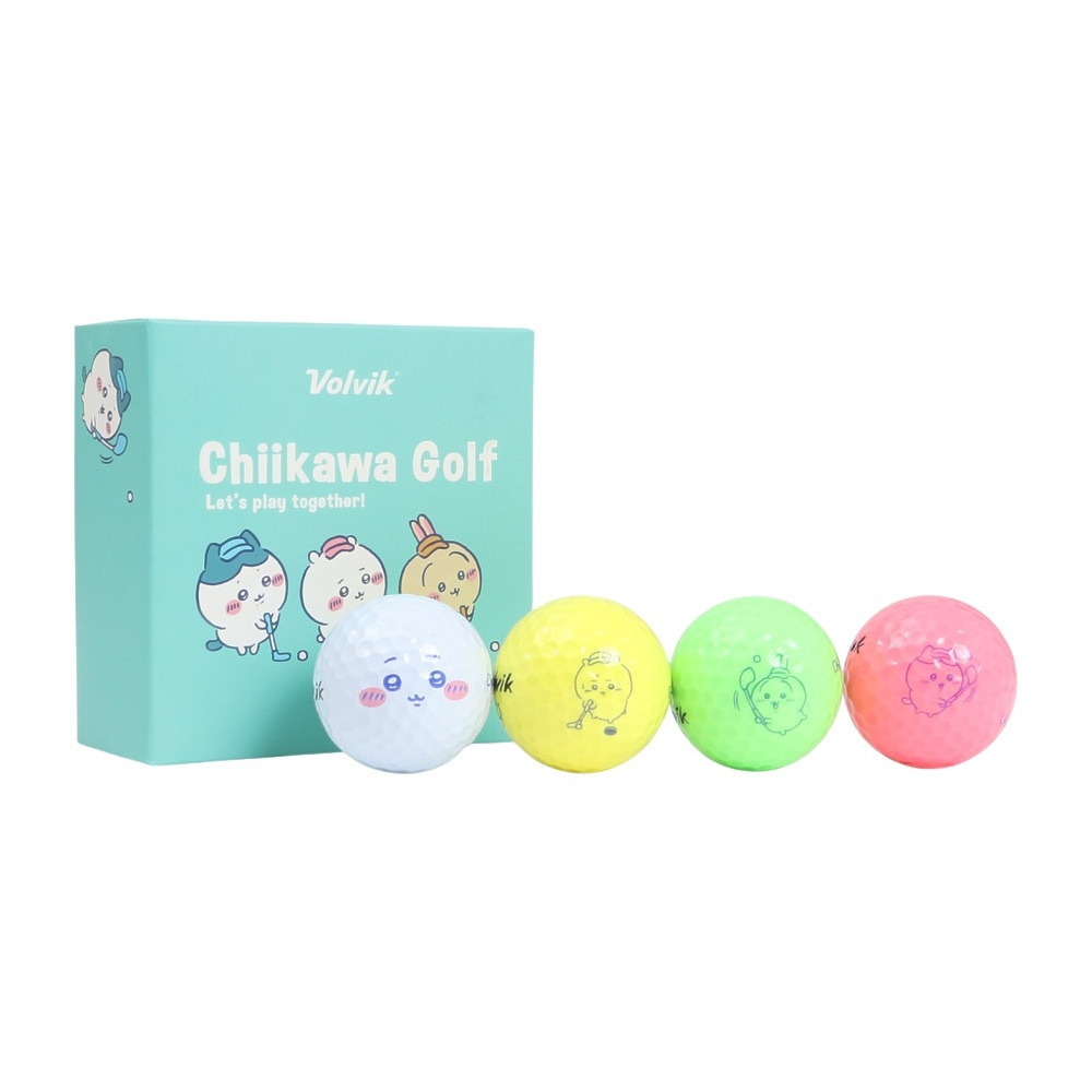 ボルビック（Volvik）（メンズ）4個入り ちいかわゴルフ ボール 2409-CKG007WH00