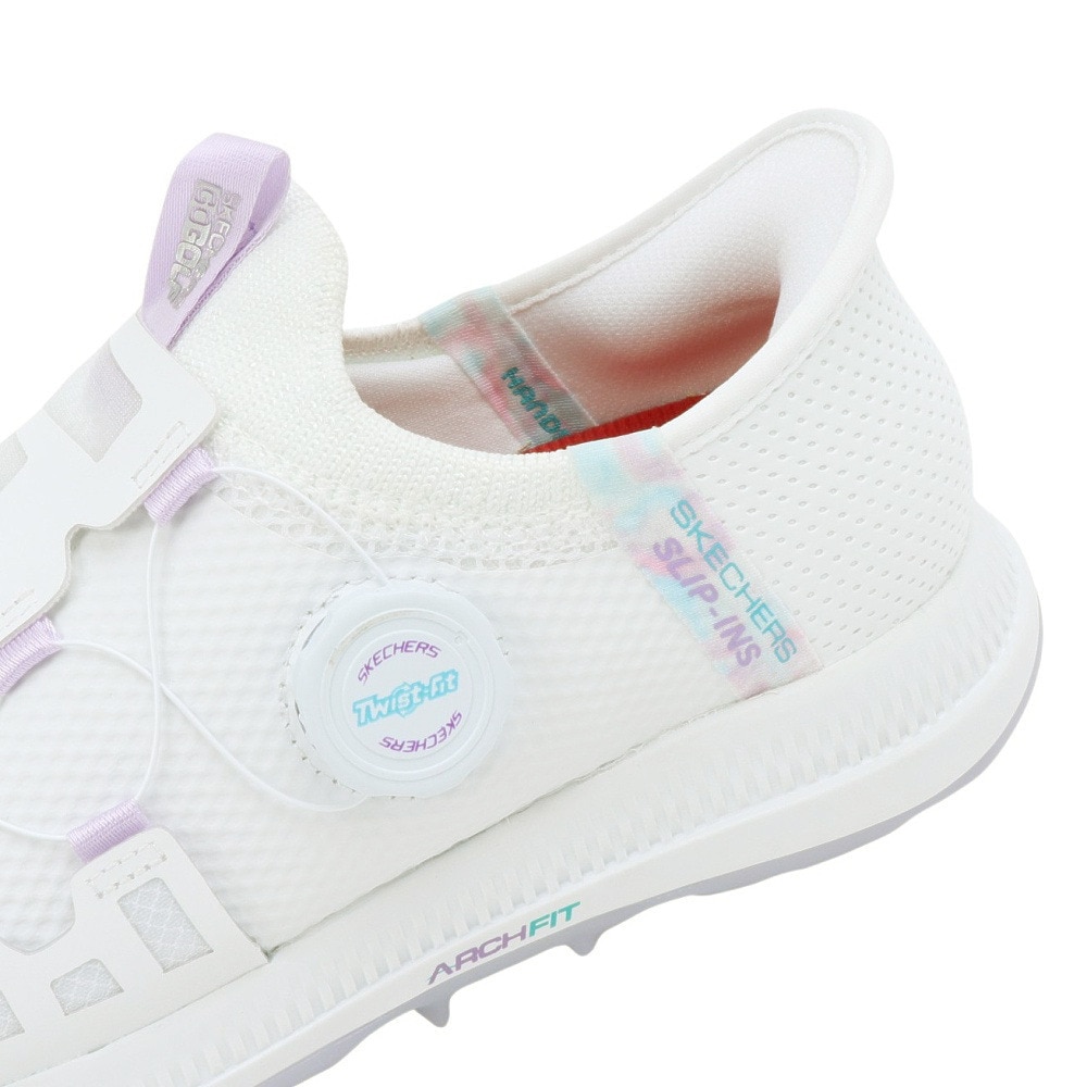 スケッチャーズ（SKECHERS）（レディース）ゴルフシューズ スリップインズ ゴー ゴルフ エリート GO GOLF ELITE5 SLIP-INS 123062-WLV