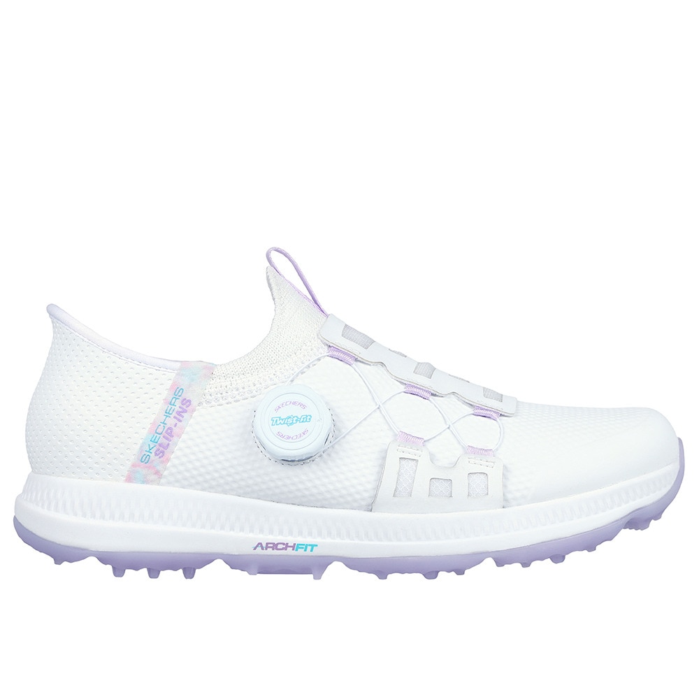 スケッチャーズ（SKECHERS）（レディース）GO GOLF ELITE5 SLIP-INS スパイクレス ゴルフシューズ 123062-WLV