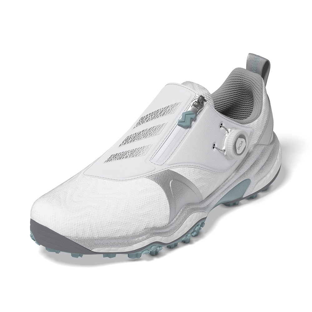 アディダス（adidas）（レディース）コードカオス ボア ゴルフシューズ JQ7753 W/SLV