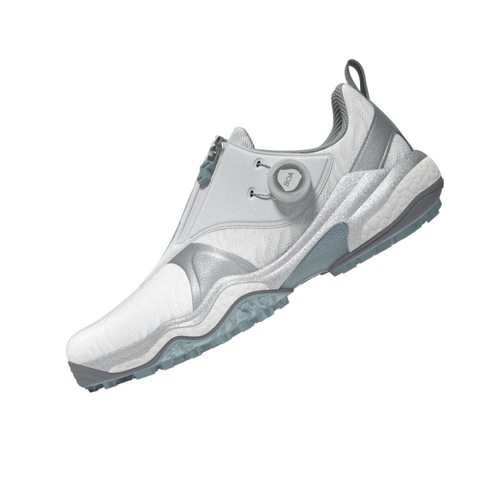 アディダス（adidas）（レディース）コードカオス ボア ゴルフシューズ JQ7753 W/SLV