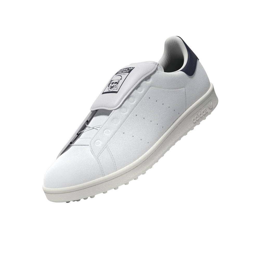 アディダス（adidas）（レディース）スタンスミス ボア ゴルフ シューズ JP5193 W/NVY