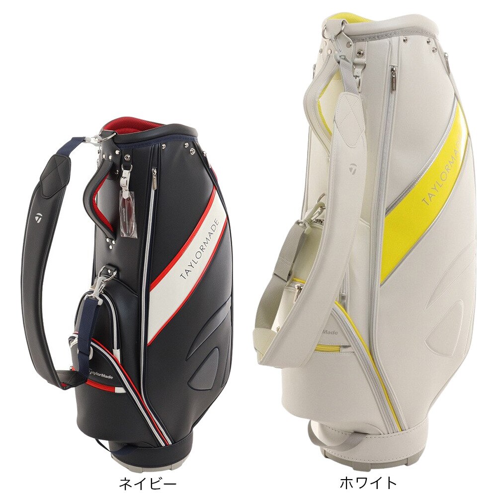 テーラーメイド（TAYLORMADE）（レディース）ゴルフ キャディバッグ カート式 8.5型 5分割 軽量 メタルT TD297-N92968