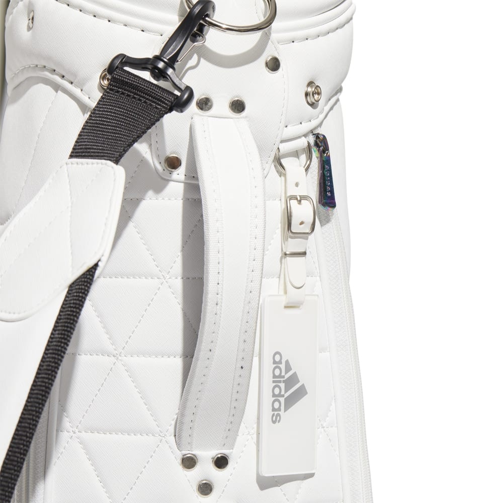 アディダス（adidas）（レディース）ゴルフ キャディバッグ カート式 8.5型 5分割 スリーストライプ II168-HA3196W