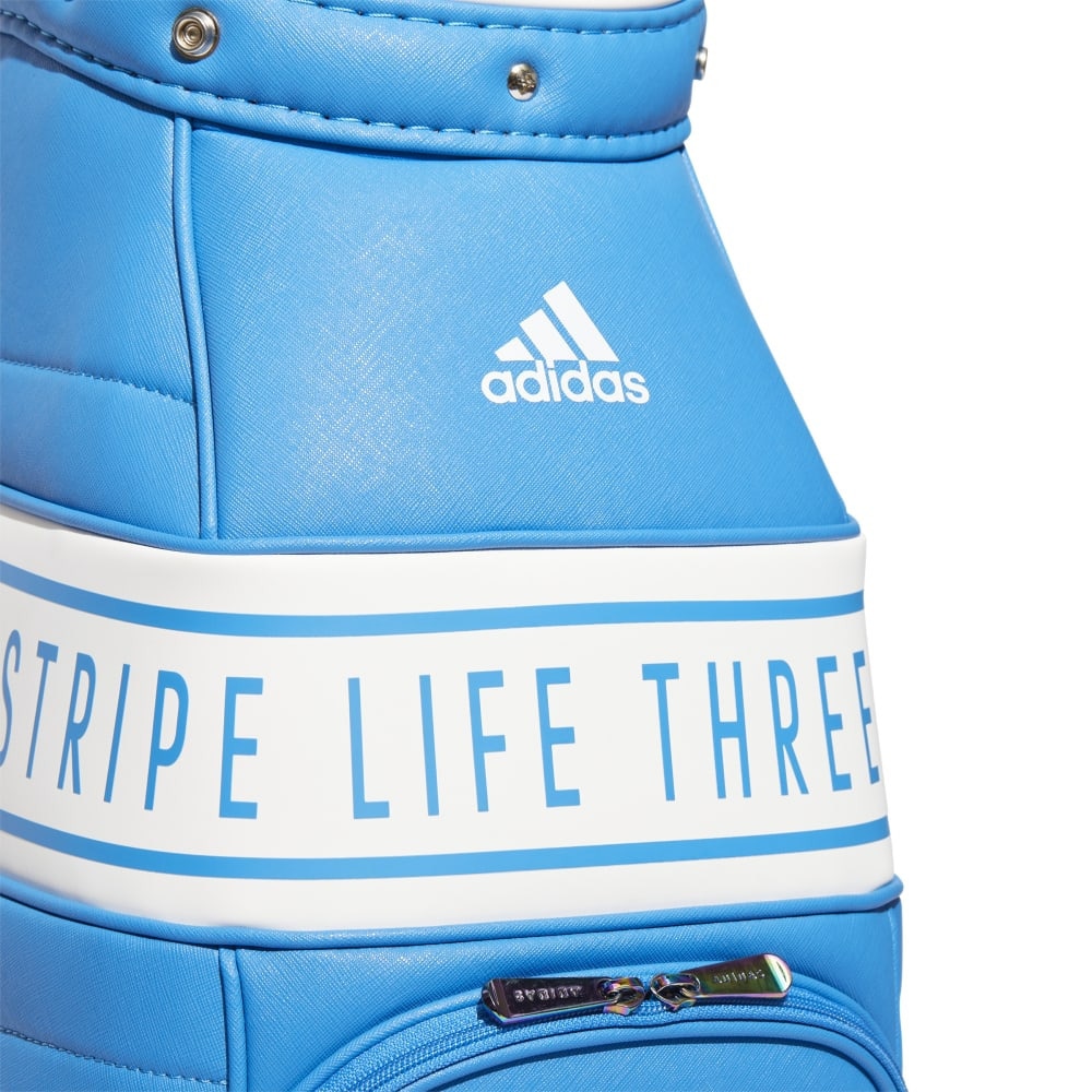 アディダス（adidas）（レディース）ゴルフ キャディバッグ カート式 8.5型 5分割 スリーストライプ II168-HA3206BL