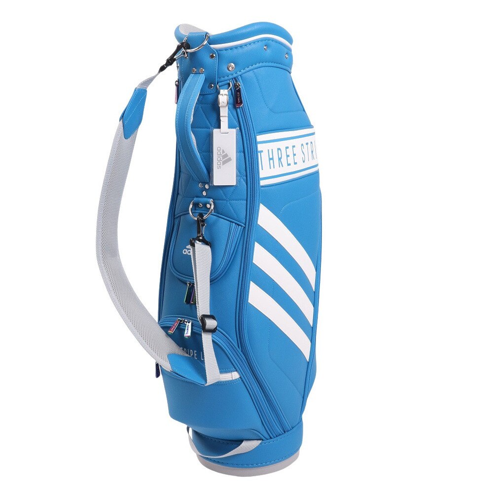 アディダス（adidas）（レディース）ゴルフ キャディバッグ カート式 8.5型 5分割 スリーストライプ II168-HA3206BL