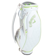 キャロウェイ（CALLAWAY）（レディース）ゴルフ キャディバッグ カート式 8.5型 5分割 ピーユー スポーツ 22 JM 5122488 WH/GN