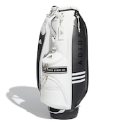 アディダス（adidas）（レディース）ゴルフ キャディバッグ カート式 8.5型 5分割 スリーストライプ E0479-HG5753BK