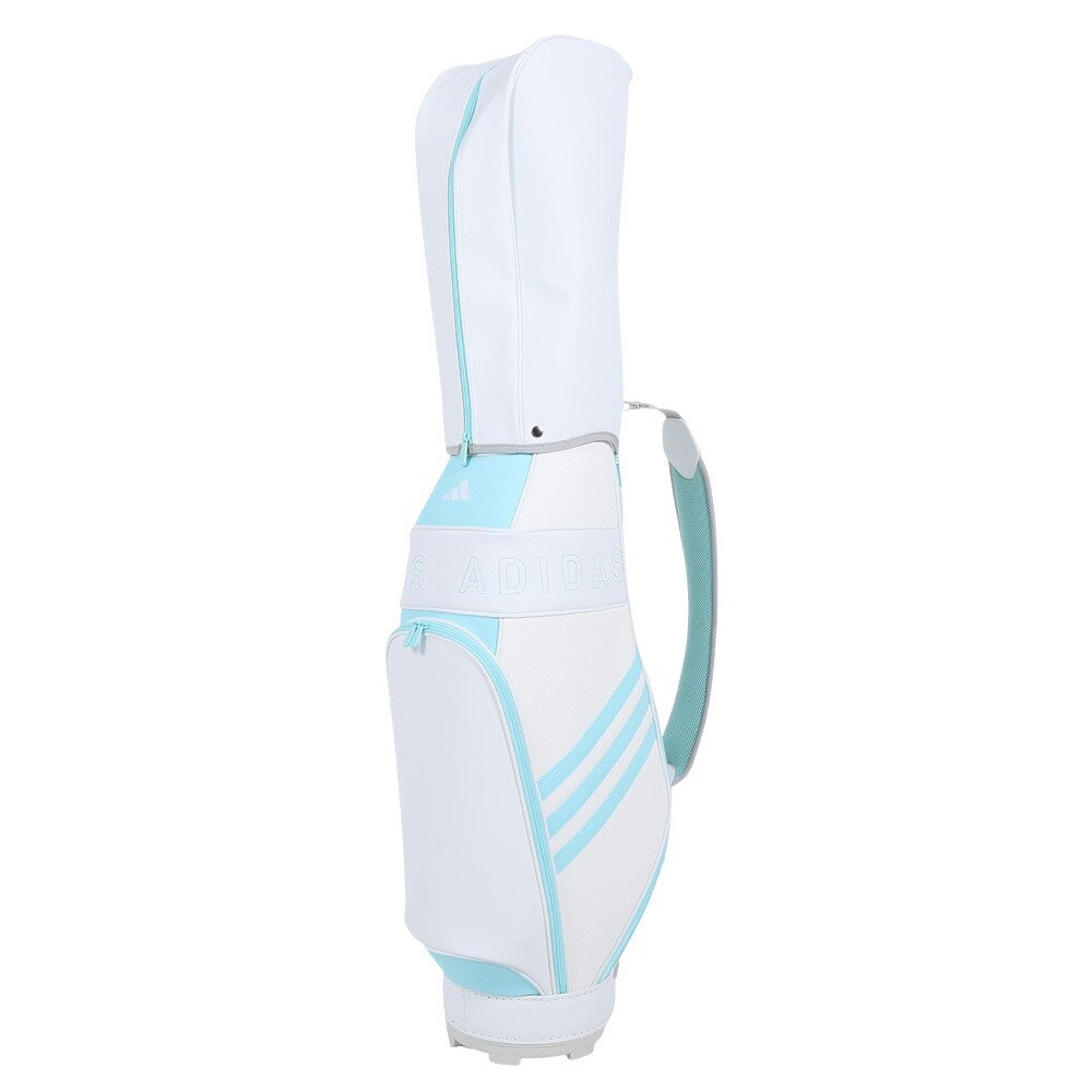アディダス（adidas）（レディース）ゴルフ キャディバッグ カート式 8.5型 5分割 軽量 スリーストライプ NMH63-HT6809