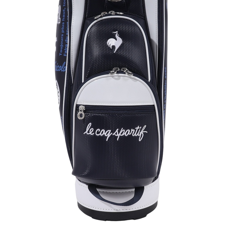 ルコックスポルティフ（lecoqsportif）（レディース）ゴルフ キャディバッグ カート式 8.5型 5分割 グラフィックデザイン 軽量 QQCTJJ01 NV00