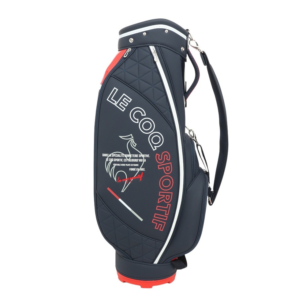 ルコックゴルフ（レディース）ゴルフ キャディバッグ カート式 8.5型 6分割 軽量キャディバッグ QQCVJJ01 NV00