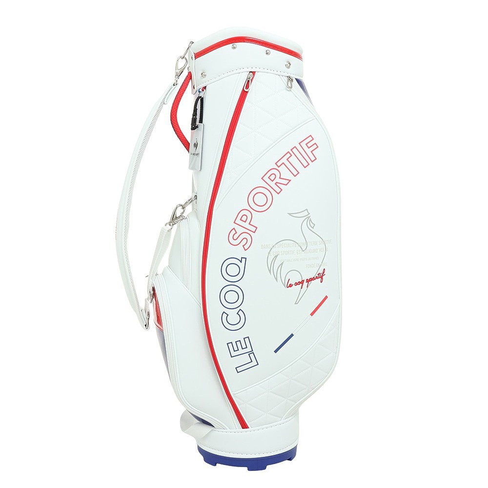 ルコックゴルフ（レディース）ゴルフ キャディバッグ カート式 8.5型 6分割 軽量キャディバッグ QQCVJJ01 WH00