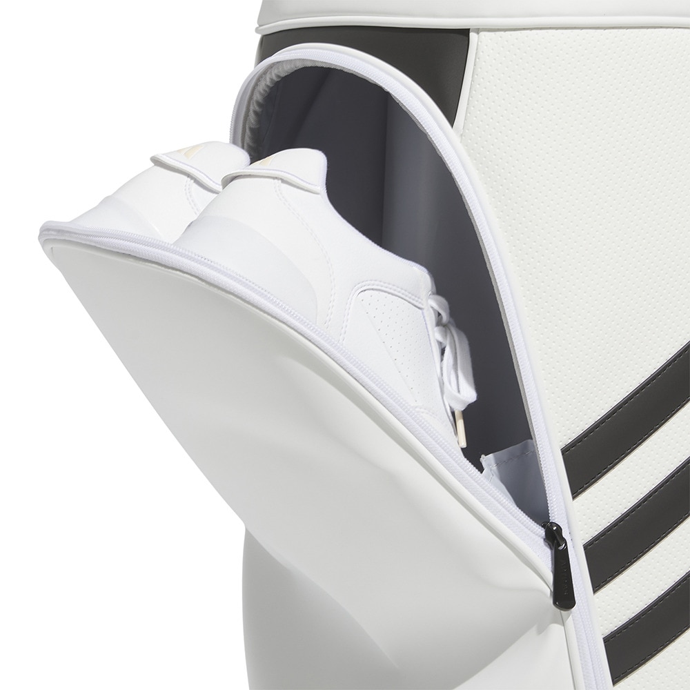 アディダス（adidas）（レディース）ゴルフ キャディバッグ カート式 8.5型 5分割 LW スリーストライプ NMH63-IA2744W