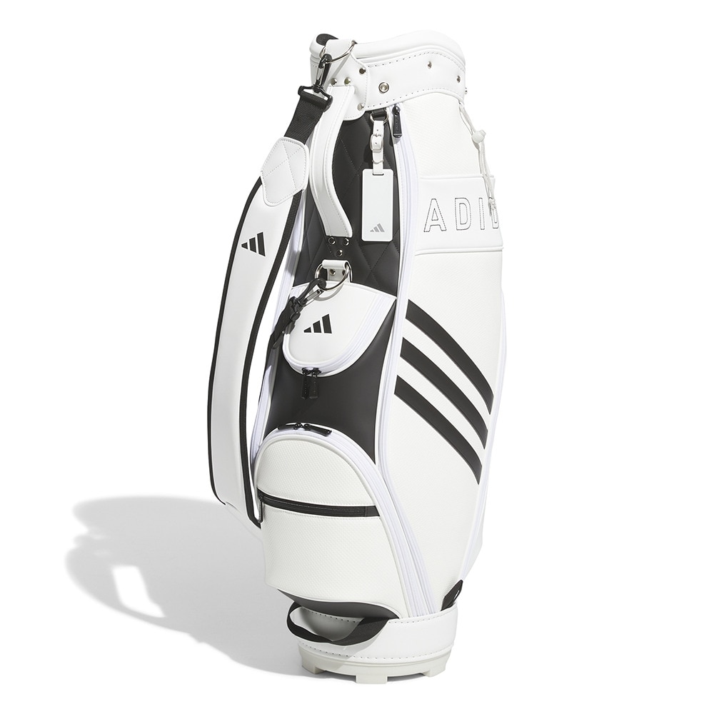 アディダス（adidas）（レディース）ゴルフ キャディバッグ カート式 8.5型 5分割 LW スリーストライプ NMH63-IA2744W