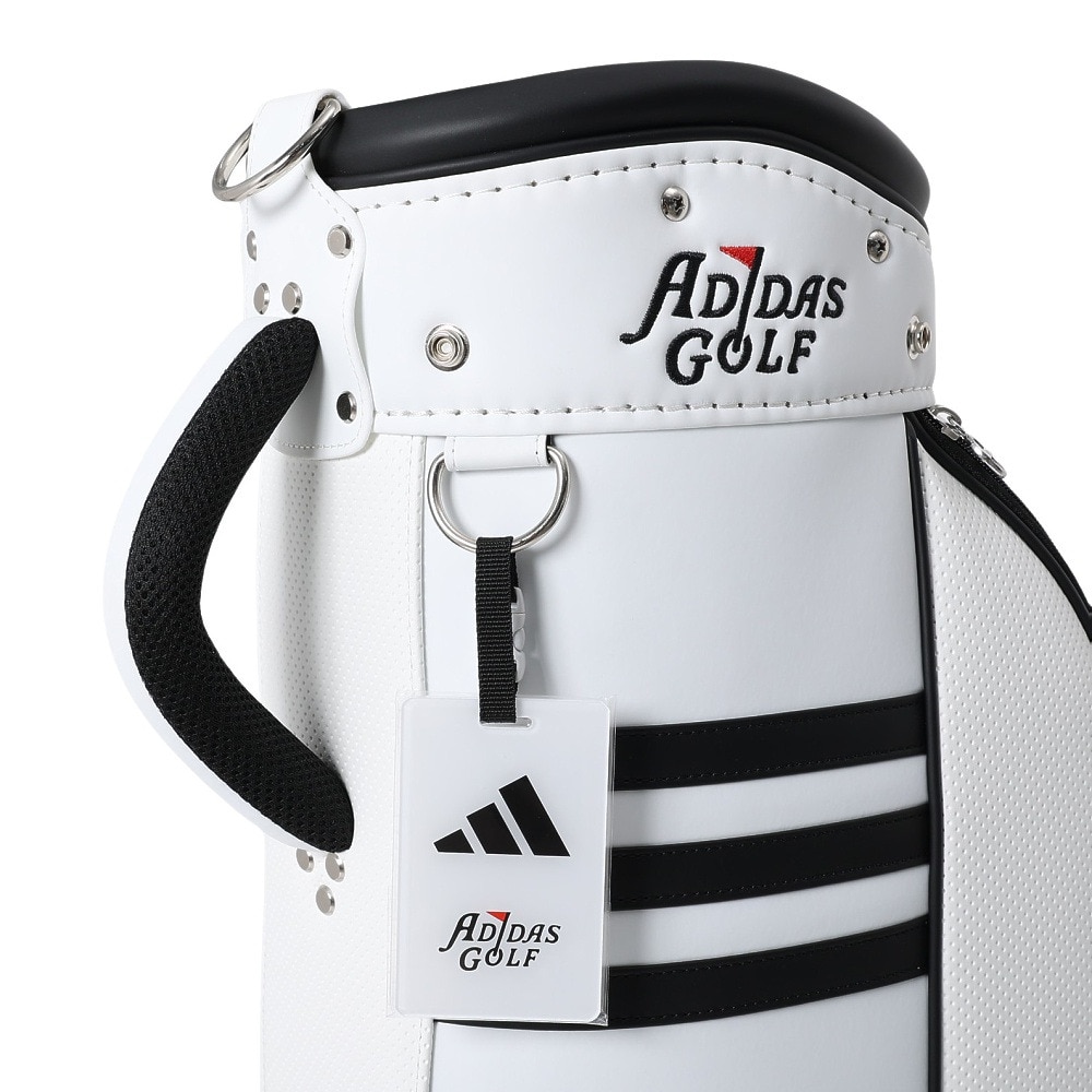 アディダス（adidas）（レディース）ゴルフ キャディバッグ 軽量 クラシックスリーストライプス バッグ IKL16-IN6678W/BK