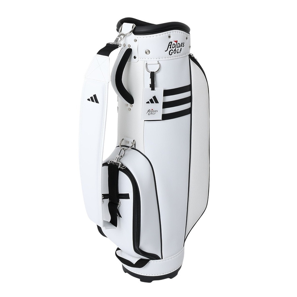 アディダス（adidas）（レディース）ゴルフ キャディバッグ 軽量 クラシックスリーストライプス バッグ IKL16-IN6678W/BK