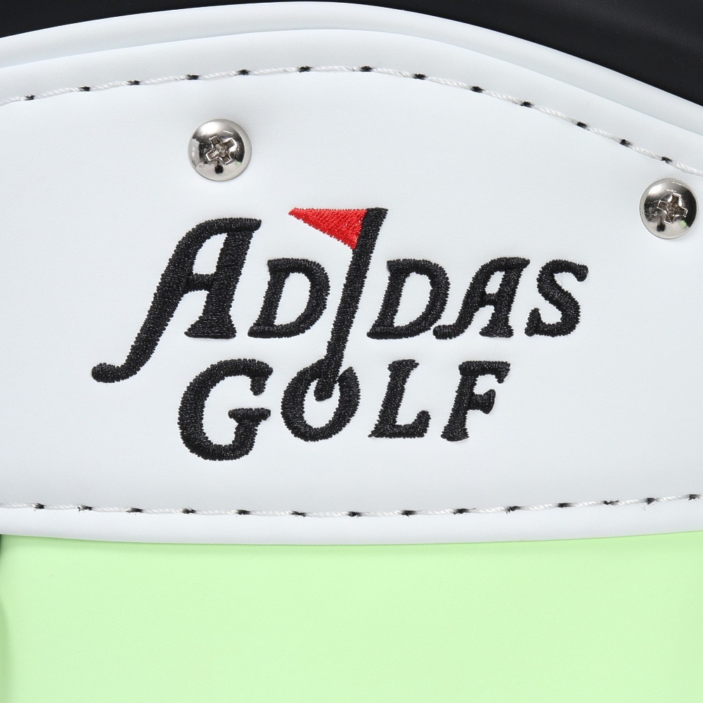 アディダス（adidas）（レディース）ゴルフ キャディバッグ 軽量 カート式 8.5型 5分割 クラシック3ストライプ IKL16-IN6680FGRN