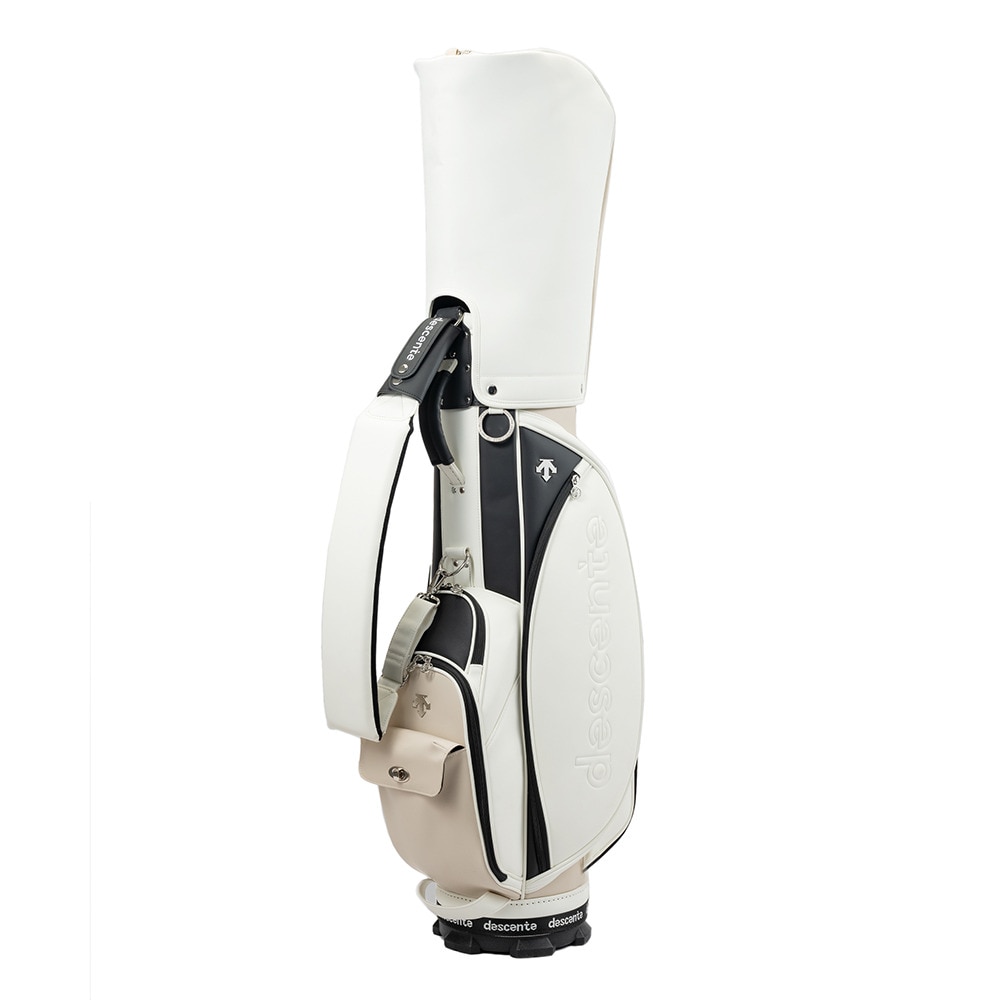 デサントゴルフ（DESCENTEGOLF）（レディース）ゴルフ キャディバッグ カート式 8.5型 6分割 DQCXJJ01 BGWH