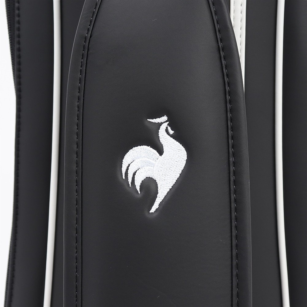 ルコックスポルティフ（lecoqsportif）（レディース）ゴルフ キャディバッグ ブラックトリコデザイン オリジナルネームプレート付き 8.5型 LG4FCB01L BK00