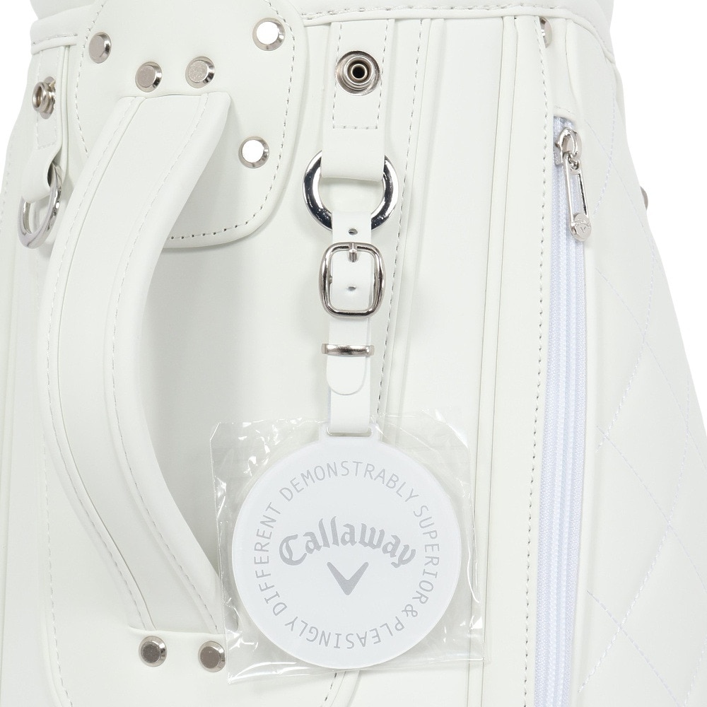 キャロウェイ（CALLAWAY）（レディース）ゴルフ カート式 キャディバッグ アップタウン 8.5型 5分割 25 5125032 WHT