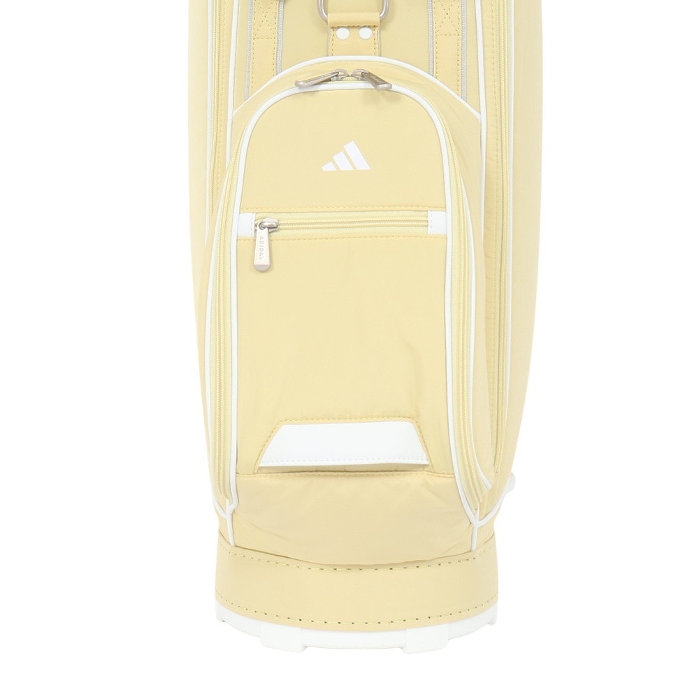 アディダス（adidas）（レディース）ゴルフ キャディバッグ グラフィック 軽量 カート式 キャディバッグ 4分割  KVH35-JH3726YEL