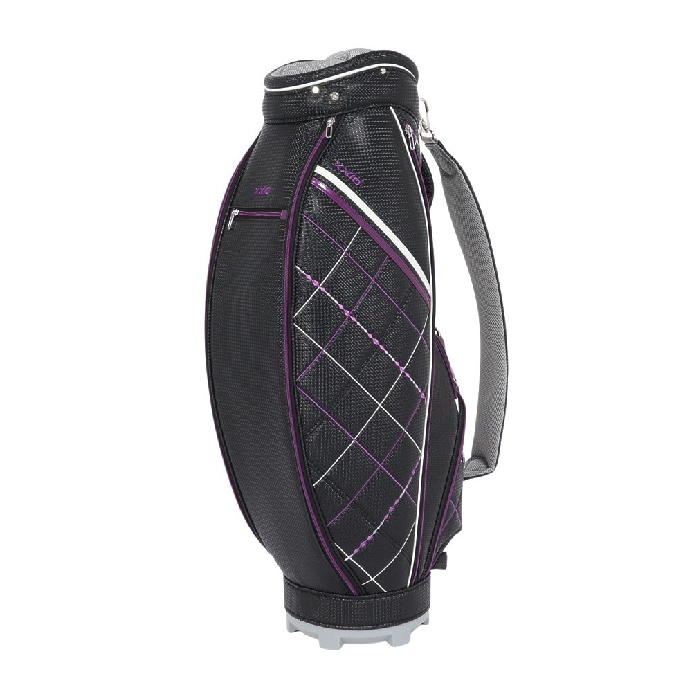 XXIO ゼクシオ ブラック キャディバッグ レディース 8.5型 ゼクシオ（XXIO）（レディース）ゴルフ 軽量 カート式 キャディバッグ
