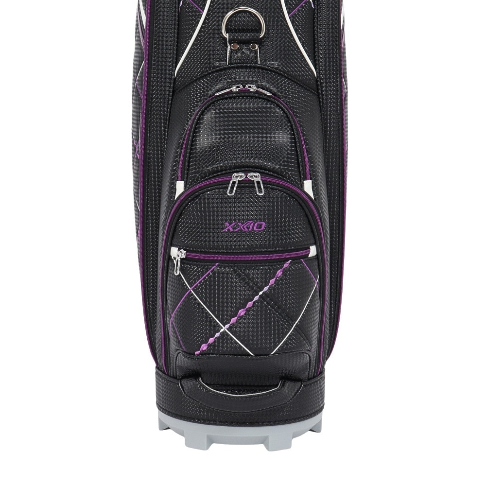 XXIO ゼクシオ ブラック キャディバッグ レディース 8.5型 ゼクシオ（XXIO）（レディース）ゴルフ 軽量 カート式 キャディバッグ